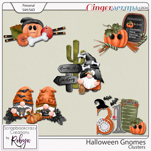 Halloween Gnomes Clusters by Scrapbookcrazy Creations