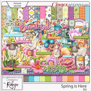 Spring is Here Kit by Scrapbookcrazy Creations