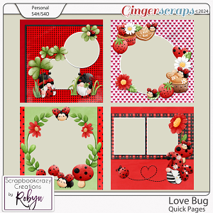 Love Bug Quick Pages by Scrapbookcrazy Creations