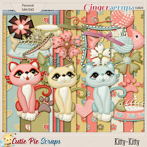 Kitty Kitty Mini Scrapbook Kit