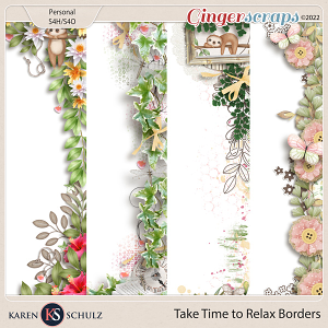 Take Time to Relax Borders by Karen Schulz