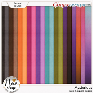 Mysterious - Solid & Ombré Papers - by Neia Scraps
