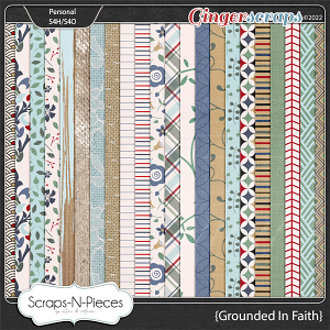 Grounded in Faith Pattern Papers by Scraps N Pieces