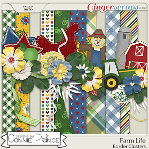 Farm Life - Border Clusters by Connie Prince