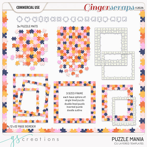 Puzzle Mania Layered Templates (CU) by GS Creations