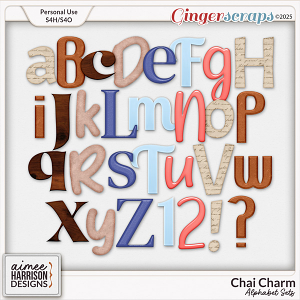 Chai Charm Alphabet Sets by Aimee Harrison