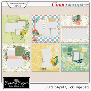 I Did It-April Quick Page Set by Memory Mosaic