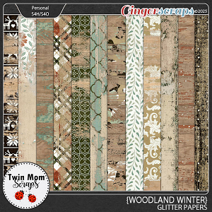 Woodland Winter - WOOD PAPERS by Twin Mom Scraps