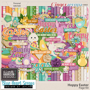 Hoppy Easter Page Kit by Aimee Harrison & Blue Heart Scraps