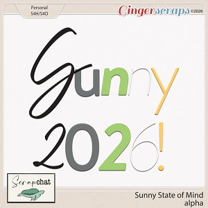 Sunny State of Mind Alpha by ScrapChat Designs