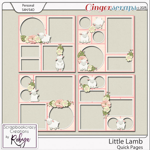 Little Lamb Quick Pages by Scrapbookcrazy Creations