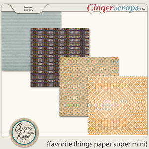 Favorite Things Paper Super Mini by Chere Kaye Designs 