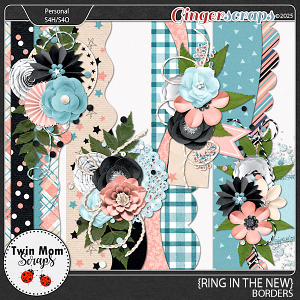 Ring in the New - BORDERS by Twin Mom Scraps