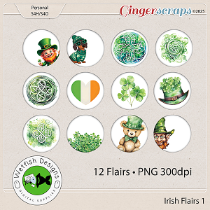 Irish Flairs 1 by Wetfish Designs