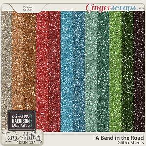 A Bend in the Road Glitter Sheets by Tami Miller and Aimee Harrison