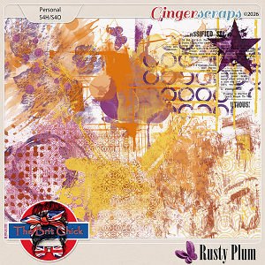 Rusty Plum Graffiti By The Brit Chick