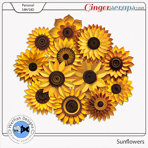 Sunflowers 1 by Wetfish Designs   