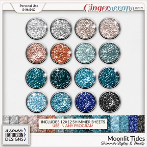 Moonlit Tides Shimmers by Aimee Harrison