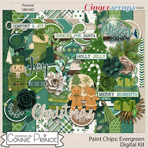 Paint Chips Evergreen - Kit by Connie Prince