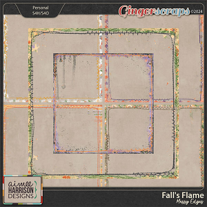 Fall's Flame Messy Edges by Aimee Harrison