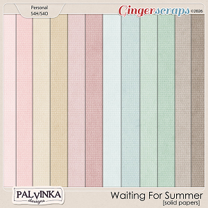 Waiting For Summer Solid Papers by Palvinka Designs
