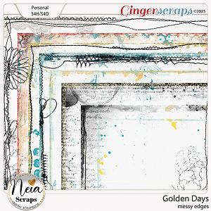 Golden Days - Messy Edges - by Neia Scraps