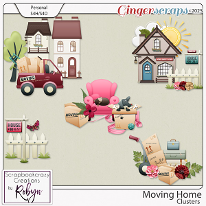 Moving Home Clusters by Scrapbookcrazy Creations