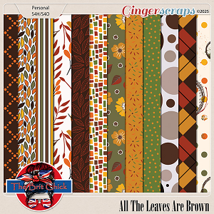 All The Leaves Are Brown Patterned Papers By The Brit Chick