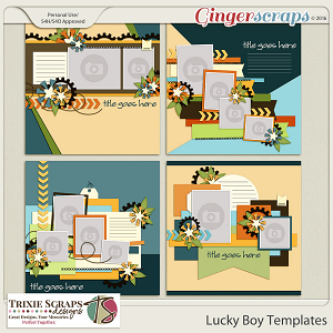Lucky Boy Templates by Trixie Scraps Designs