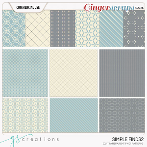 Simple Finds 02 Patterns (CU) by GS Creations