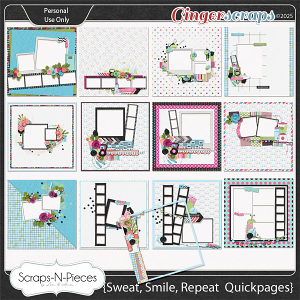 Sweat, Smile, Repeat Quickpages by Scraps N Pieces 