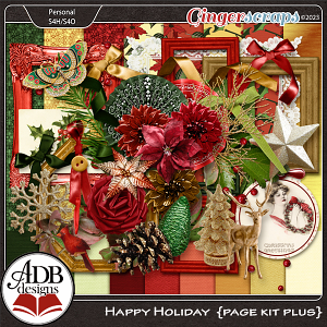 Happy Holiday Page Kit PLUS