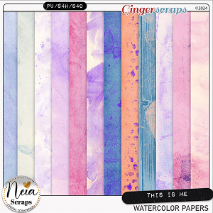 This is Me - Watercolor Papers - by Neia Scraps