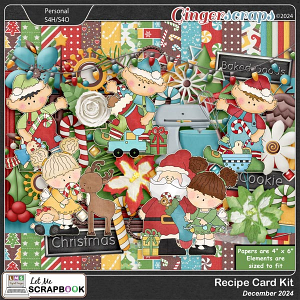 2024-12 Recipe Card Kit by Let Me Scrapbook