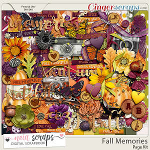 Fall Memories - Page Kit - by Neia Scraps