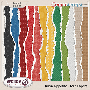 Buon Appetito - Torn Papers by Aprilisa Designs