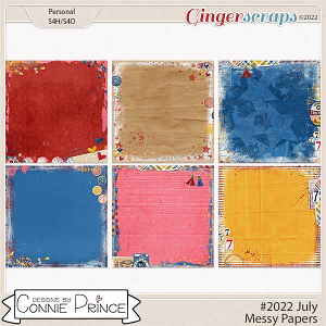 #2022 July - Messy Papers by Connie Prince
