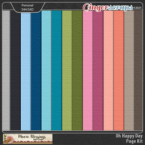 Oh Happy Day Solid Paper Pack by Moore Blessings Digital Design