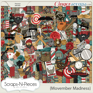 Movember Madness Kit - Scraps N Pieces