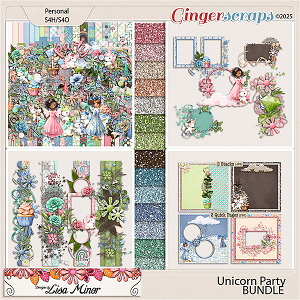 Unicorn Party BUNDLE from Designs by Lisa Minor