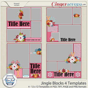 Jingle Blocks 4 Templates by Miss Fish