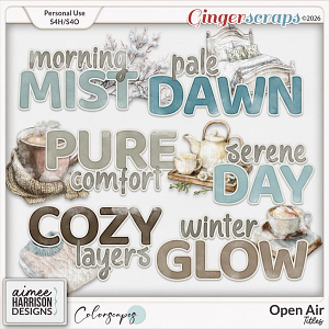 Open Air Titles by Aimee Harrison