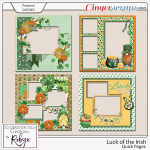 Luck of the Irish Quick Pages by Scrapbookcrazy Creations