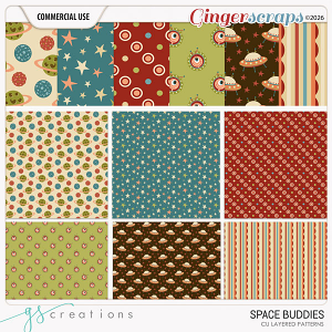 Space Buddie Patterns (CU) by GS Creations