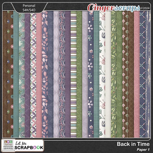 Back In Time-1 Paper by Let Me Scrapbook