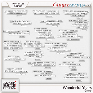 Wonderful Years Quotes by Aimee Harrison