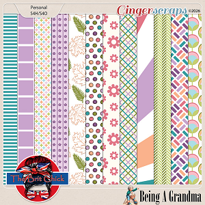 Being A Grandma Patterned Papers By The Brit Chick