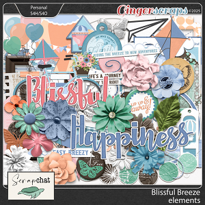 Blissful Breeze Elements by ScrapChat Designs