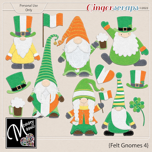 Felt Gnomes 4 by Memory Mosaic