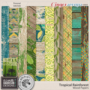 Tropical Rainforest Wood Papers by Aimee Harrison & Cindy Ritter